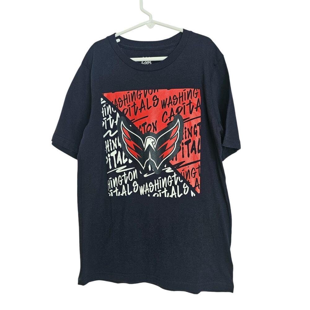 Bundle Set of 2-NHL Washington Capitals Hockey Eagle Kids T-Shirts